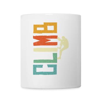 Bouldern Boulder Kletterer Klettern Bergsteiger - Tasse - Weiß - Vorne