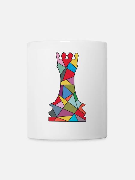 Schachspieler Schachfigur Kinder Schach - Tasse - Weiß