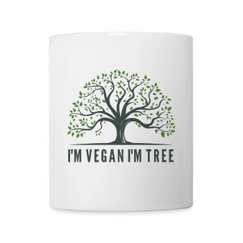 ICH BIN VEGAN I M BAUM - Tasse - Weiß - Vorne