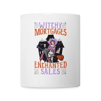 Witchy Hypotheken Verzauberte Verkäufe Immobilienm - Tasse - Weiß - Vorne