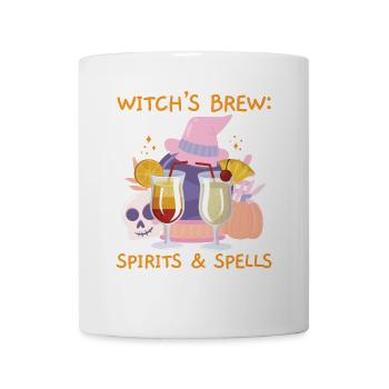 Hexengebräu: Spirituosen & Zaubersprüche Barkeeper - Tasse - Weiß - Vorne