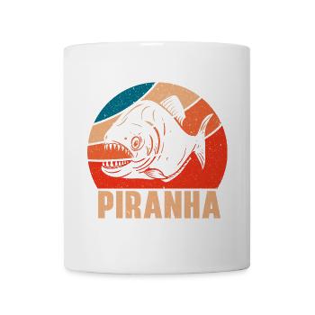 Piranha Sammler Aquarianer Aquaristik Fischhaltung - Tasse - Weiß - Vorne