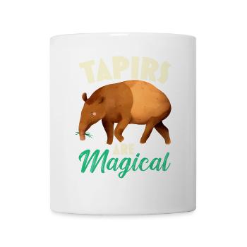 Tapire sind magisch Wildtier Tierpfleger - Tasse - Weiß - Vorne