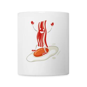 Baconholic Fleischliebhaber Bacon Eater Keto Ketog - Tasse - Weiß - Vorne