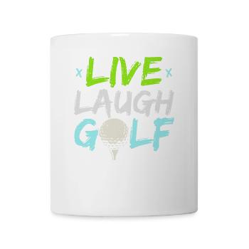 Leben Lachen Golfspieler Bester Golfer aller Zeite - Tasse - Weiß - Vorne