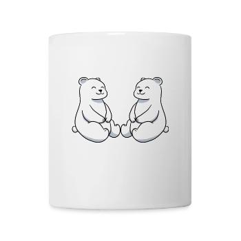 Polarbär Eisbär Freunde - Tasse - Weiß - Vorne