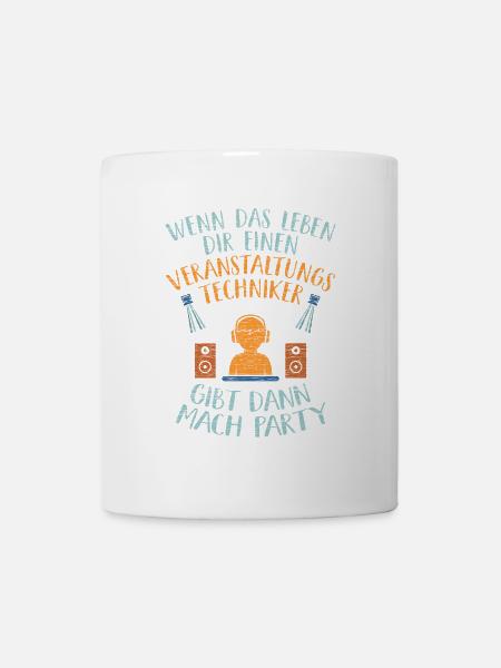Party Veranstaltung Veranstaltungstechniker - Tasse - Weiß