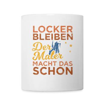Maler - Tasse - Weiß - Vorne