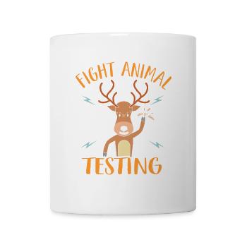 Fight Animal Testing Animal Rights Fighter - Tasse - Weiß - Vorne