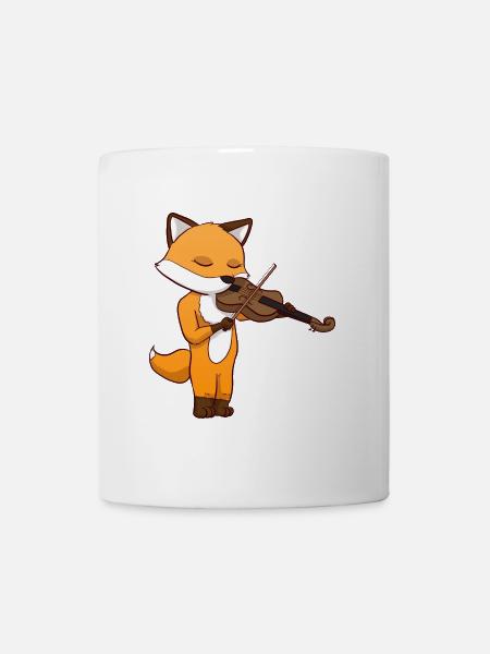 Violin Fox - Tasse - Weiß