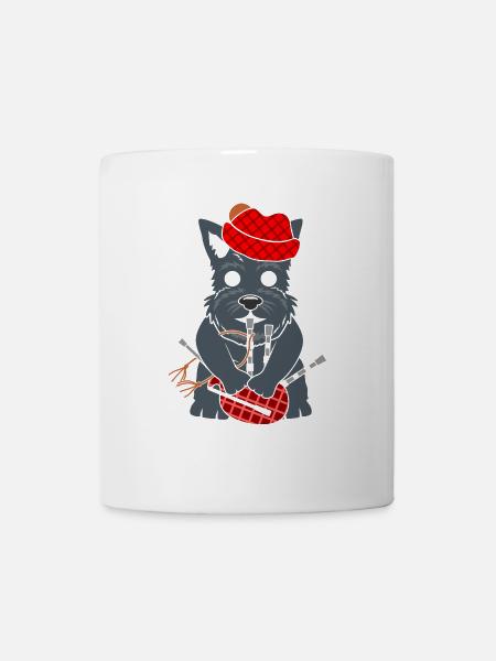 Bagpipe Scottish Terrier Dudelsack Schotte - Tasse - Weiß