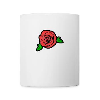 Rose - Tasse - Weiß - Vorne