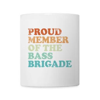 Proud Member of the Bass Brigade - retro hell - Tasse - Weiß - Vorne
