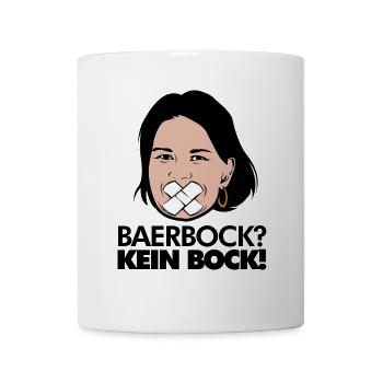 Annalena Baerbock Politik Grüne Kein Bock Wahlen - Tasse - Weiß - Vorne