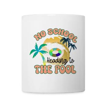 Auf dem Weg zum Pool - Tasse - Weiß - Vorne