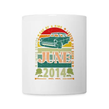 Geburtstagsgeschenk Juni 2014. Juni 2014 Juni 2014 - Tasse - Weiß - Vorne