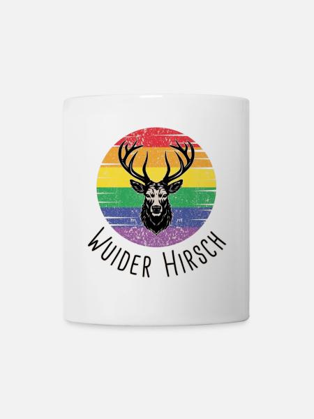 Wuider Hirsch - Tasse - Weiß