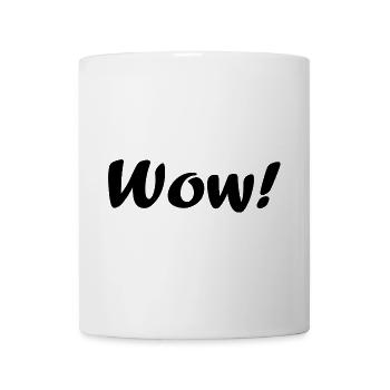 wow - Tasse - Weiß - Vorne