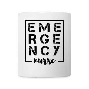 Notfall Krankenschwester Design - Tasse - Weiß - Vorne