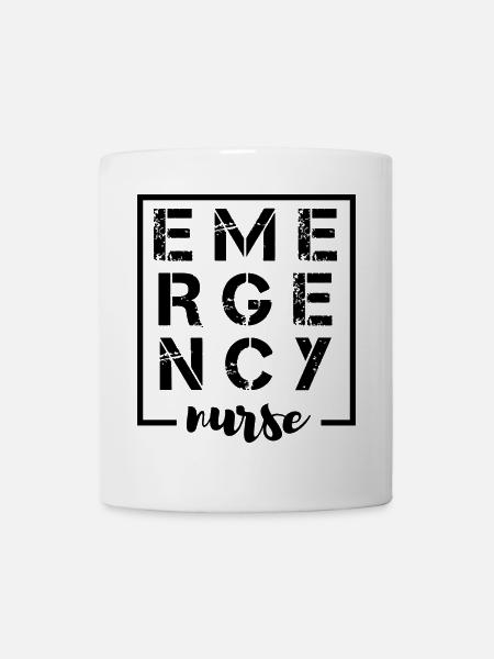 Notfall Krankenschwester Design - Tasse - Weiß