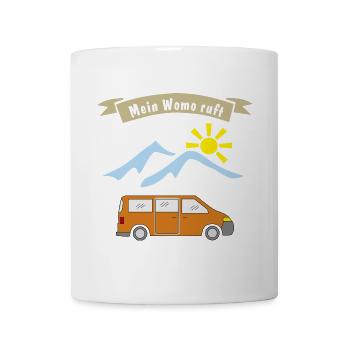 womo ruft - Tasse - Weiß - Vorne