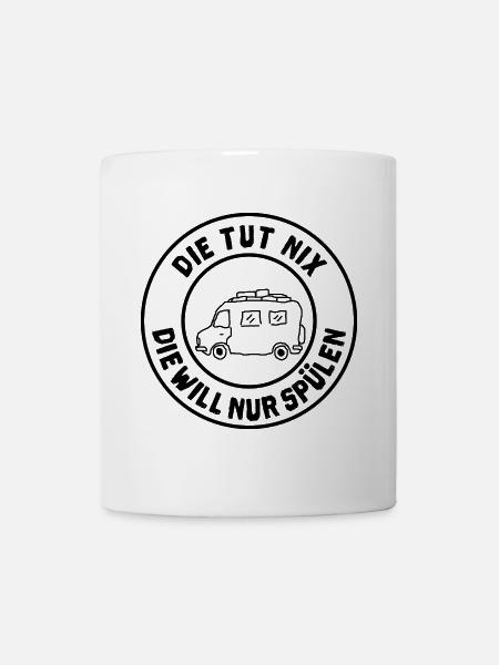 die tut nix wohnmobil - Tasse - Weiß