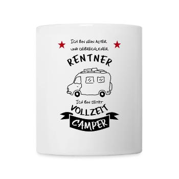 vollzeit camper wohnmobil - Tasse - Weiß - Vorne