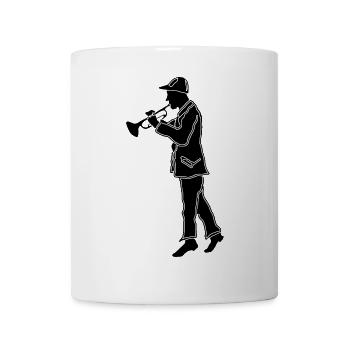 trompeter - Tasse - Weiß - Vorne