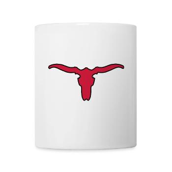 Tierschädel mit Hörnern - Tasse - Weiß - Vorne