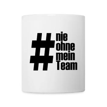 ohne mein team - Tasse - Weiß - Vorne