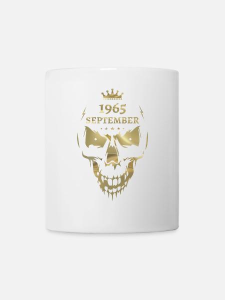 September 1965 Totenkopf Gold - Tasse - Weiß