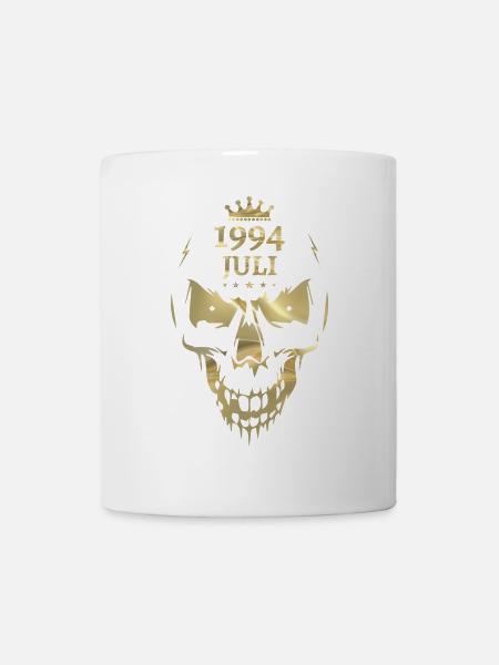 Juli 1994 Totenkopf Gold - Tasse - Weiß