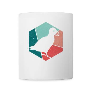 Papageitaucher Puffin Papageientaucher Vintage - Tasse - Weiß - Vorne