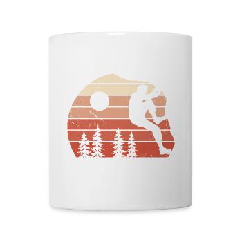 Bergsteiger Klettern Bouldern Boulder - Tasse - Weiß - Vorne