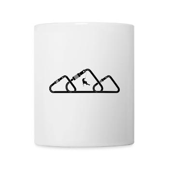 Klettern Berge Karabiner Bouldern Climbing - Tasse - Weiß - Vorne