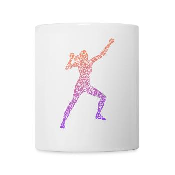Klettern Symbole Bouldern Frauen Mädchen Climbing - Tasse - Weiß - Vorne