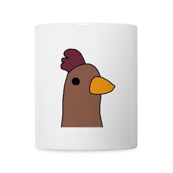Huhn - Tasse - Weiß - Vorne