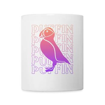 Papageitaucher Mädchen Puffins Damen Puffin - Tasse - Weiß - Vorne
