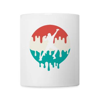 Klettern triefend Bouldern Climbing Kletterer - Tasse - Weiß - Vorne