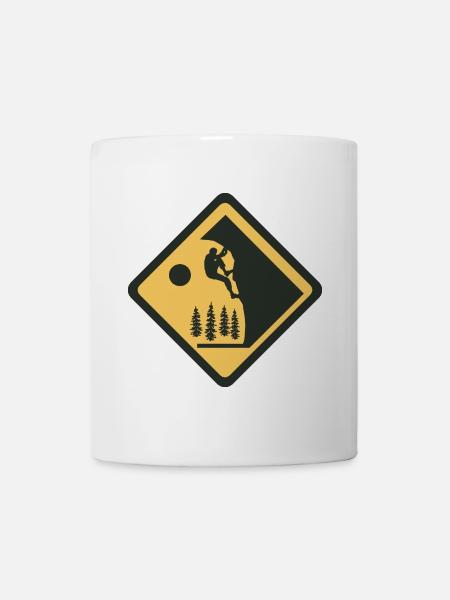 Bergsteiger Bouldern Kletterer Klettern - Tasse - Weiß