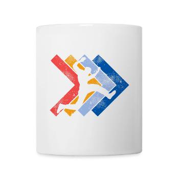 Retro Parkour Lauf Freerunning Parkourläufer - Tasse - Weiß - Vorne