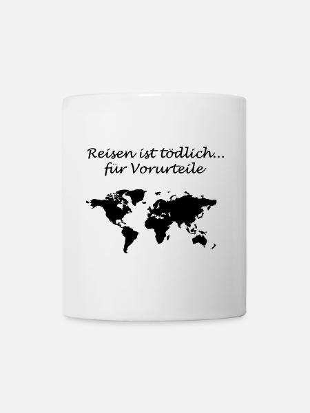 Reisen ist tödlich - Tasse - Weiß