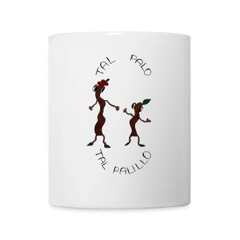 Tal Palo, tal Palillo – wie der Vater, so der Sohn - Tasse - Weiß - Vorne