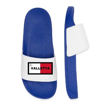 La Valette à Malte Drapeau - Claquettes Homme - bleu roi - Devant