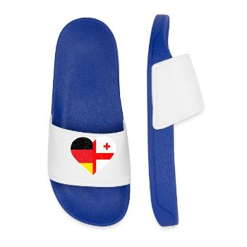 Germany Georgia Vintage Heart - Männer Badelatschen - Königsblau - Vorne