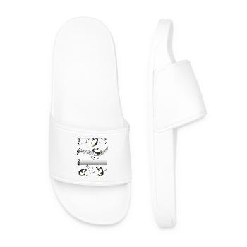 manchot - Claquettes Homme - blanc - Devant