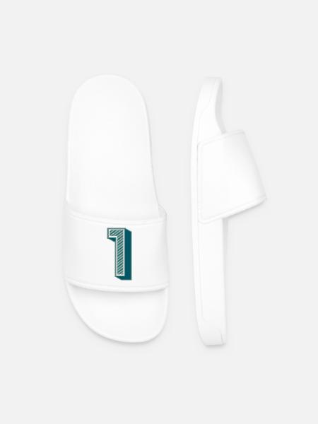 1. 1 YEAR. 1st ANNIVERSARY - Men’s Pool Sliders - white