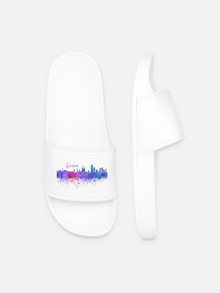 Barcelona - Männer Badelatschen - Weiß