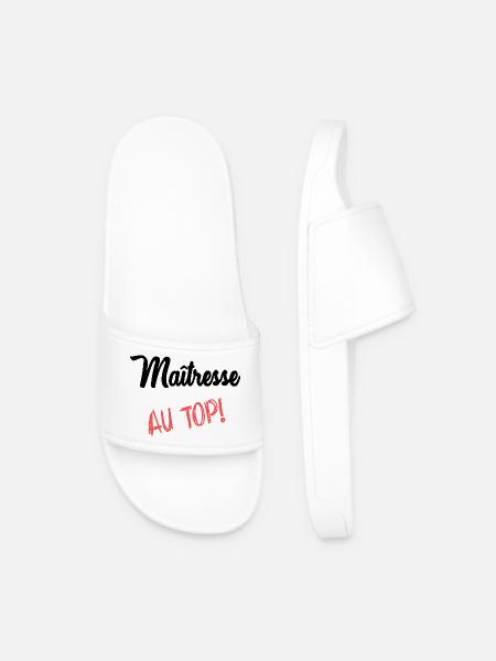 MISTRESS - Men’s Pool Sliders - white