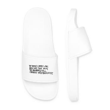 Basquiat - Men’s Pool Sliders - white - Front